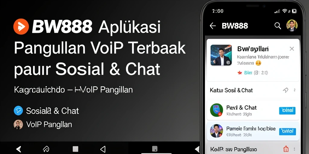 Antarmuka BW888 yang sederhana dan mudah digunakan untuk VoIP Panggilan.