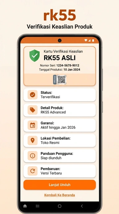 Tampilan kanal resmi rk55